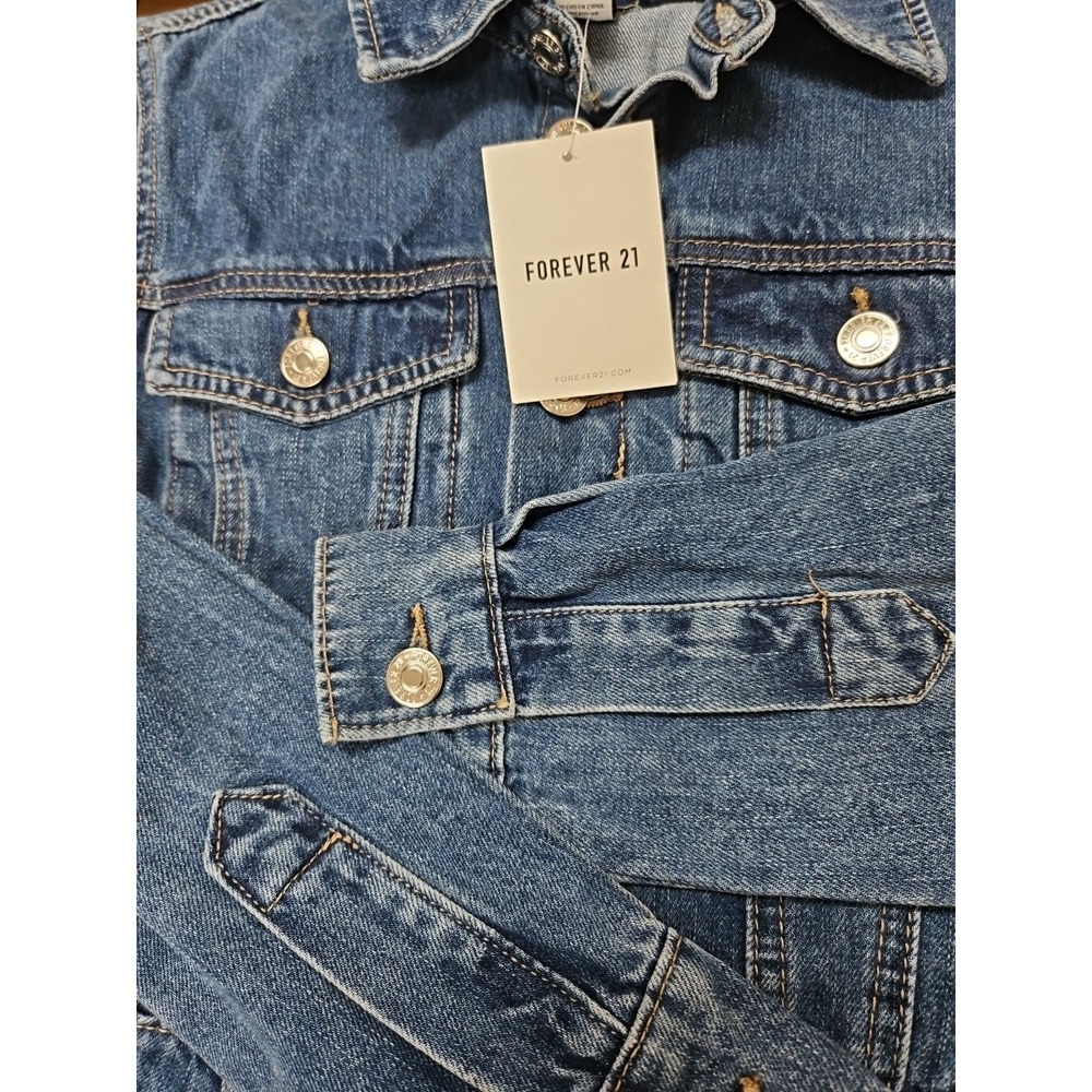 FOREVER 21 Denim Shirt Dress Size Medium NWT